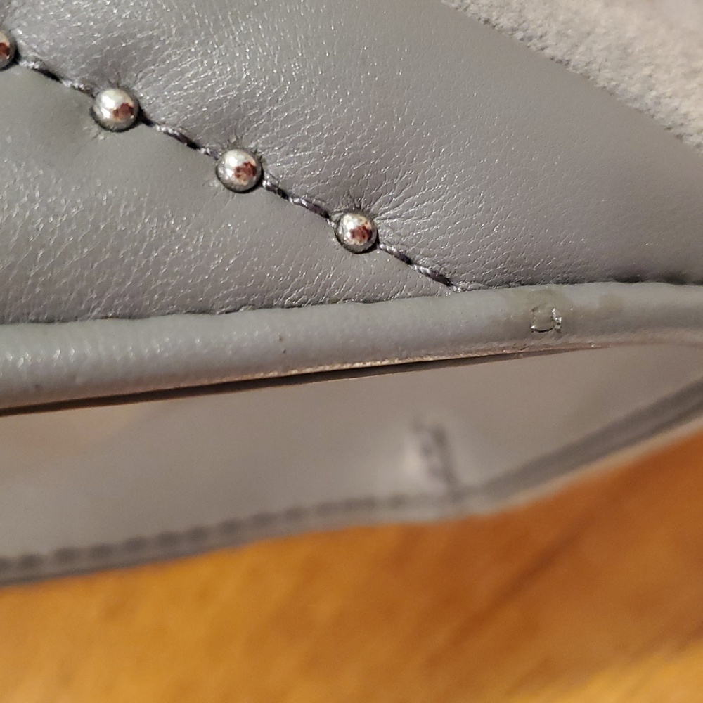 Michael Kors Suede Striped Rose Shoulder Bag - Picture 11 of 16